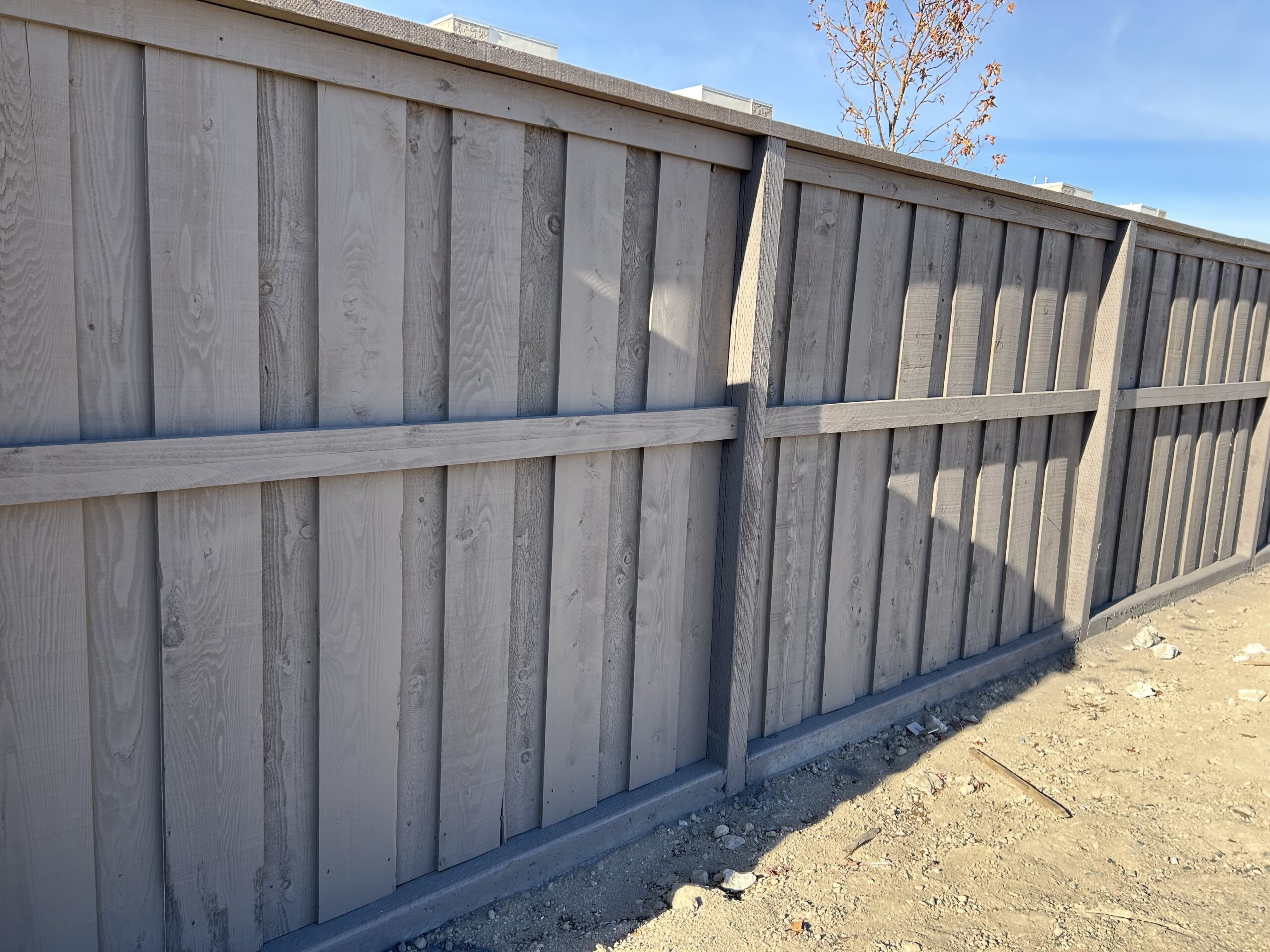 houston commercial wood fencing